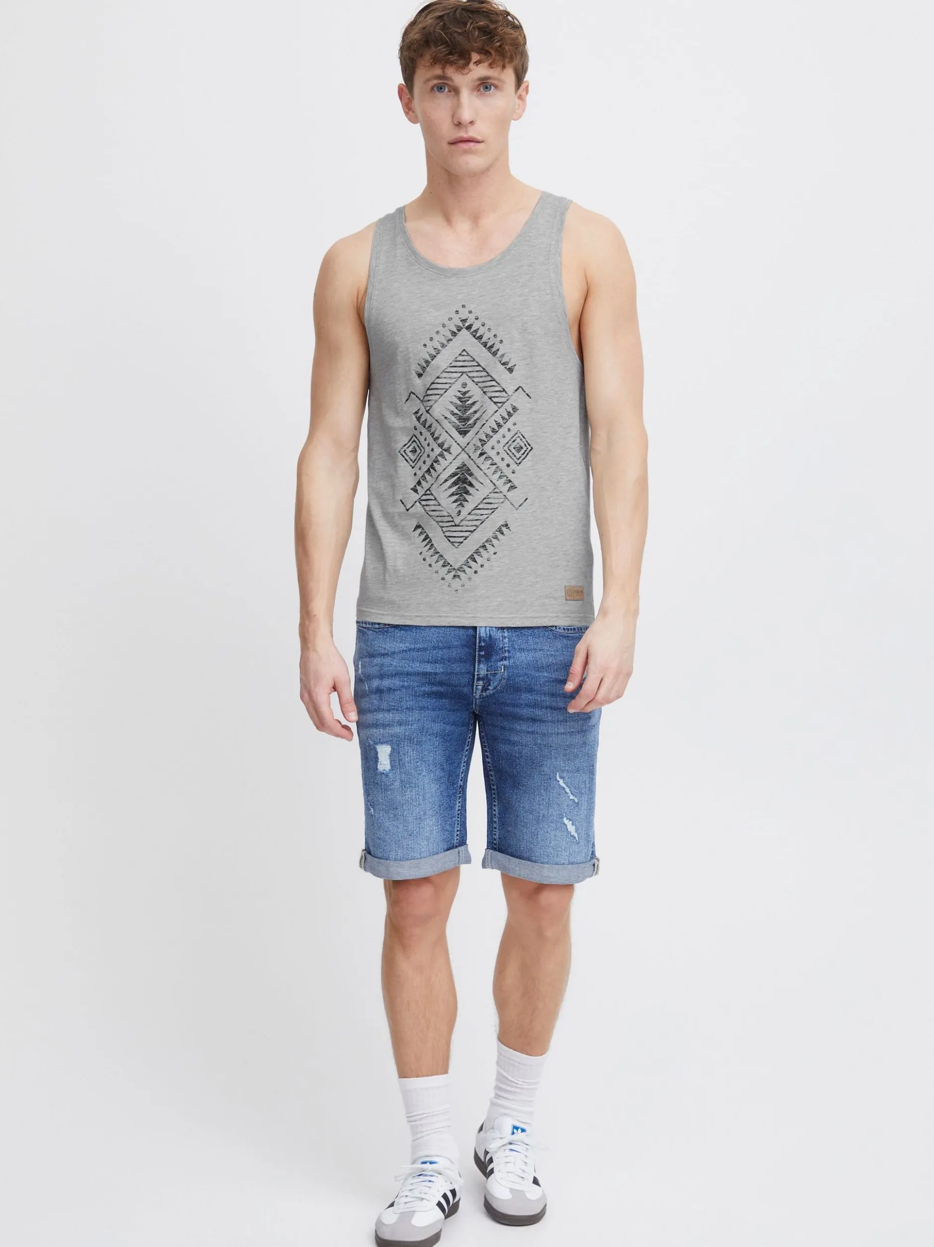 Solid Herren Tanktop - SDIsaak in grau