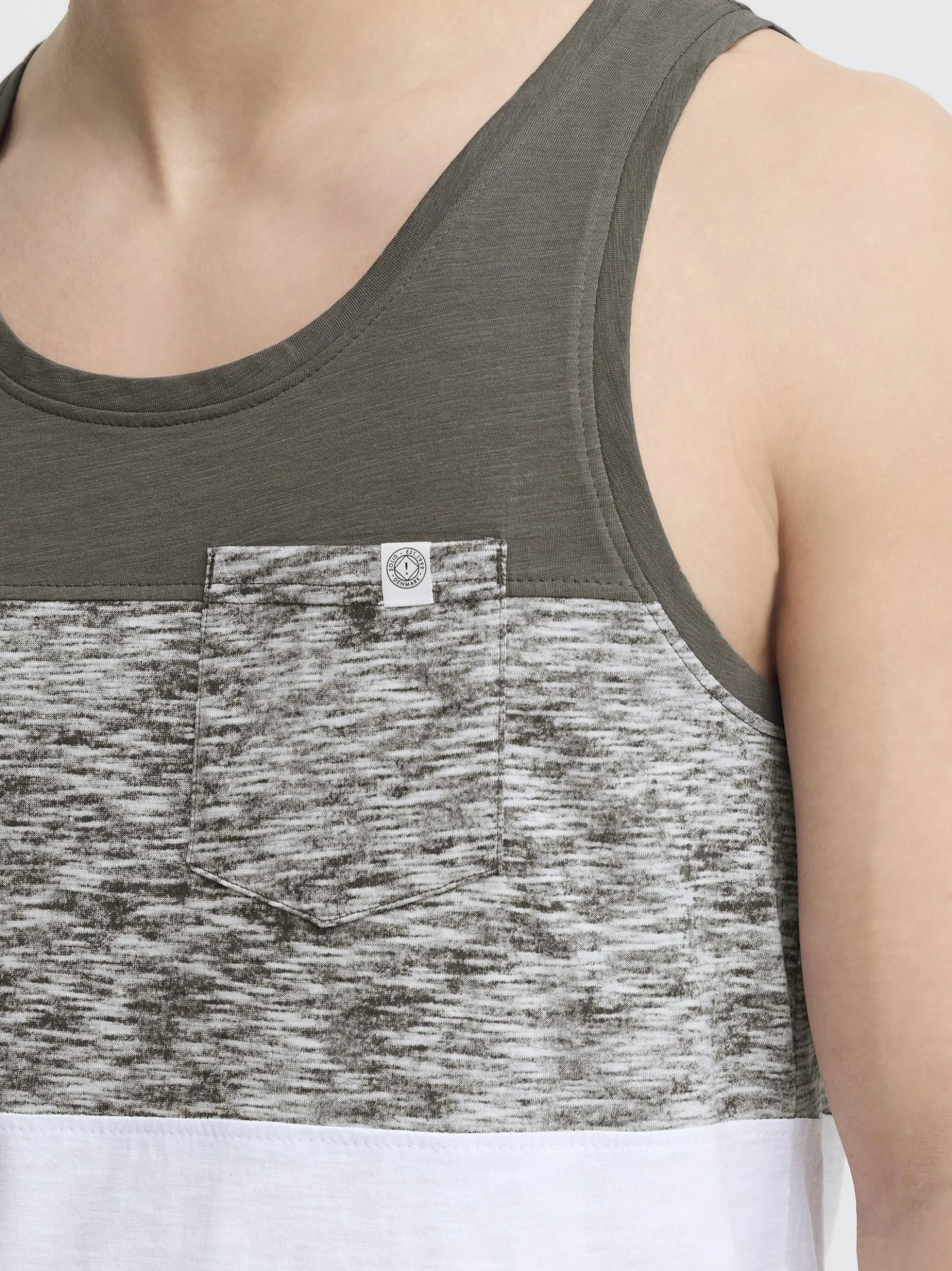 Solid Herren Tanktop - SDSion in grau