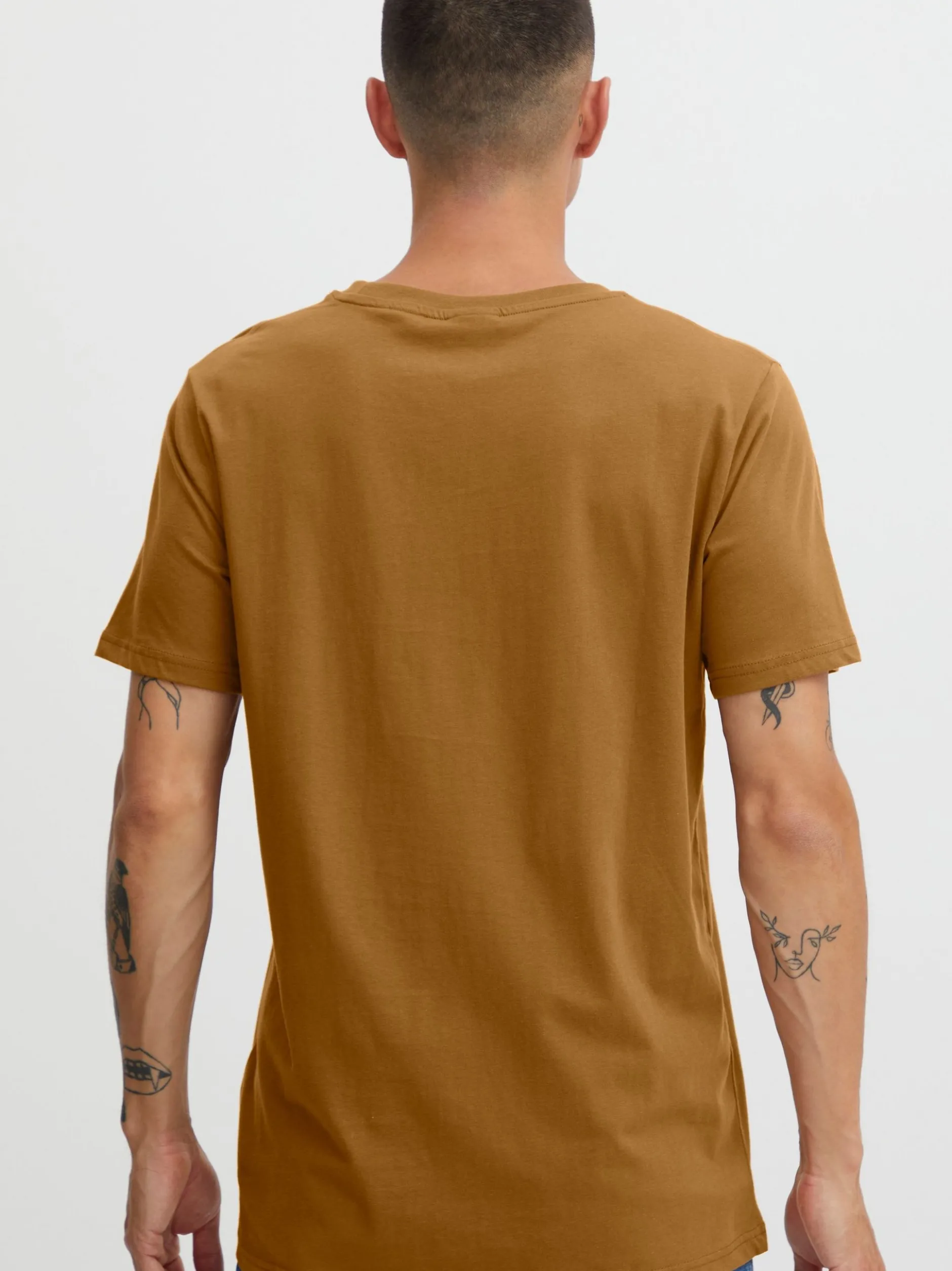 Solid Herren T-Shirt SDDain in braun