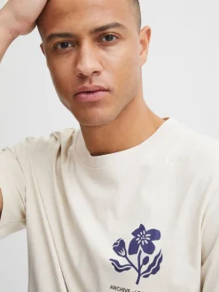 Solid Herren T-Shirt - SDFulton in beige