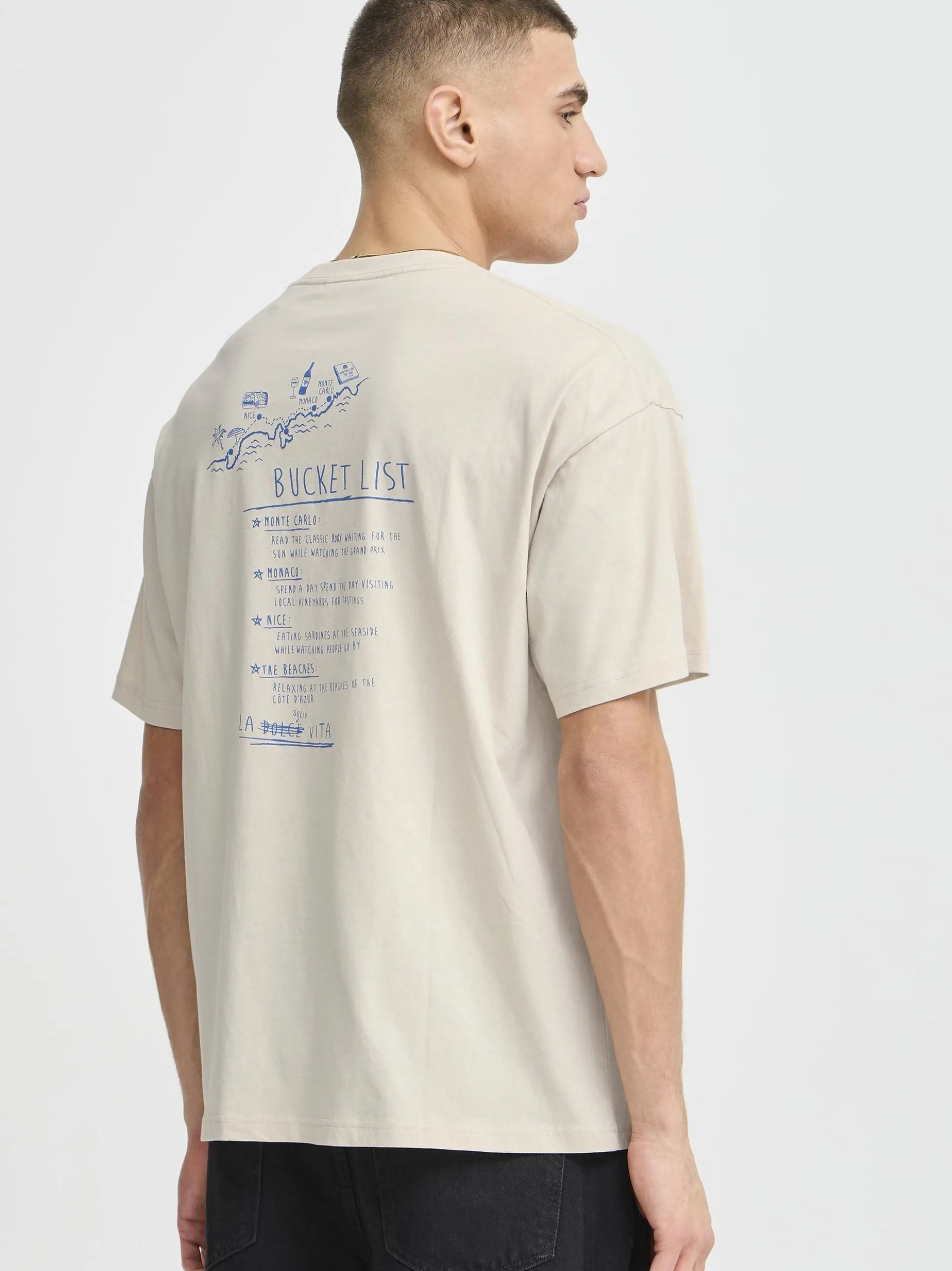 Solid Herren T-Shirt - SDOrrick in beige