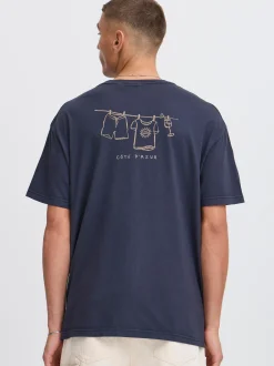 Solid Herren T-Shirt - SDPavel in blau