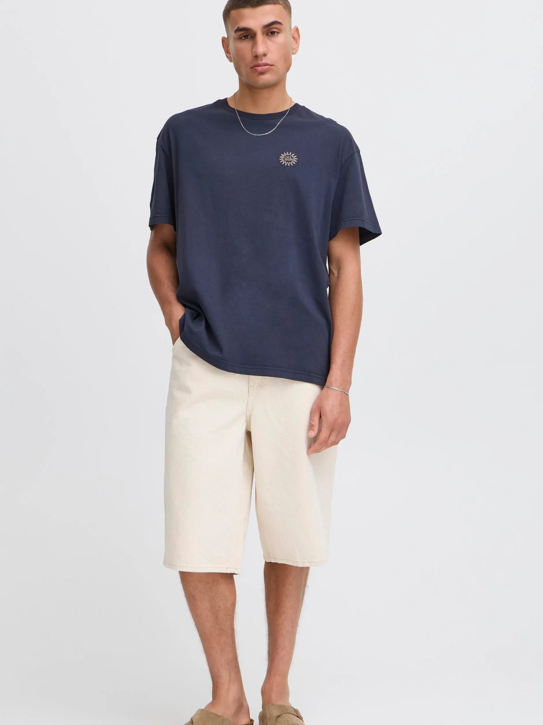 Solid Herren T-Shirt - SDPavel in blau