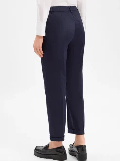 s.Oliver BLACK LABEL Damen Chino in marine - Länge: lang