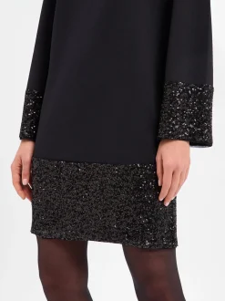 s.Oliver BLACK LABEL Damen Kleid in schwarz