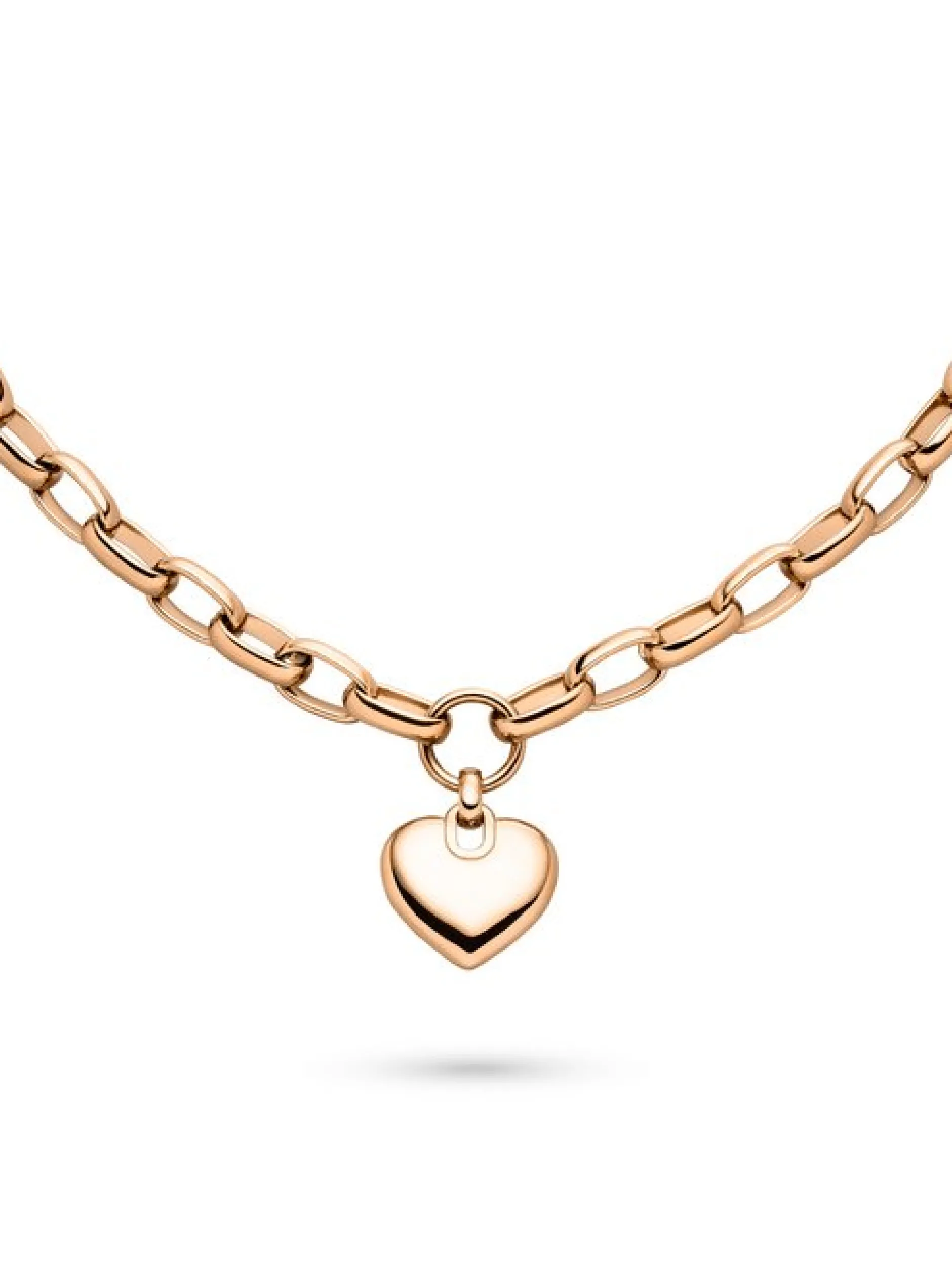 s.Oliver Damen Armband - Chunky Heart in roségold