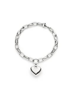 s.Oliver Damen Armband - Chunky Heart in silber