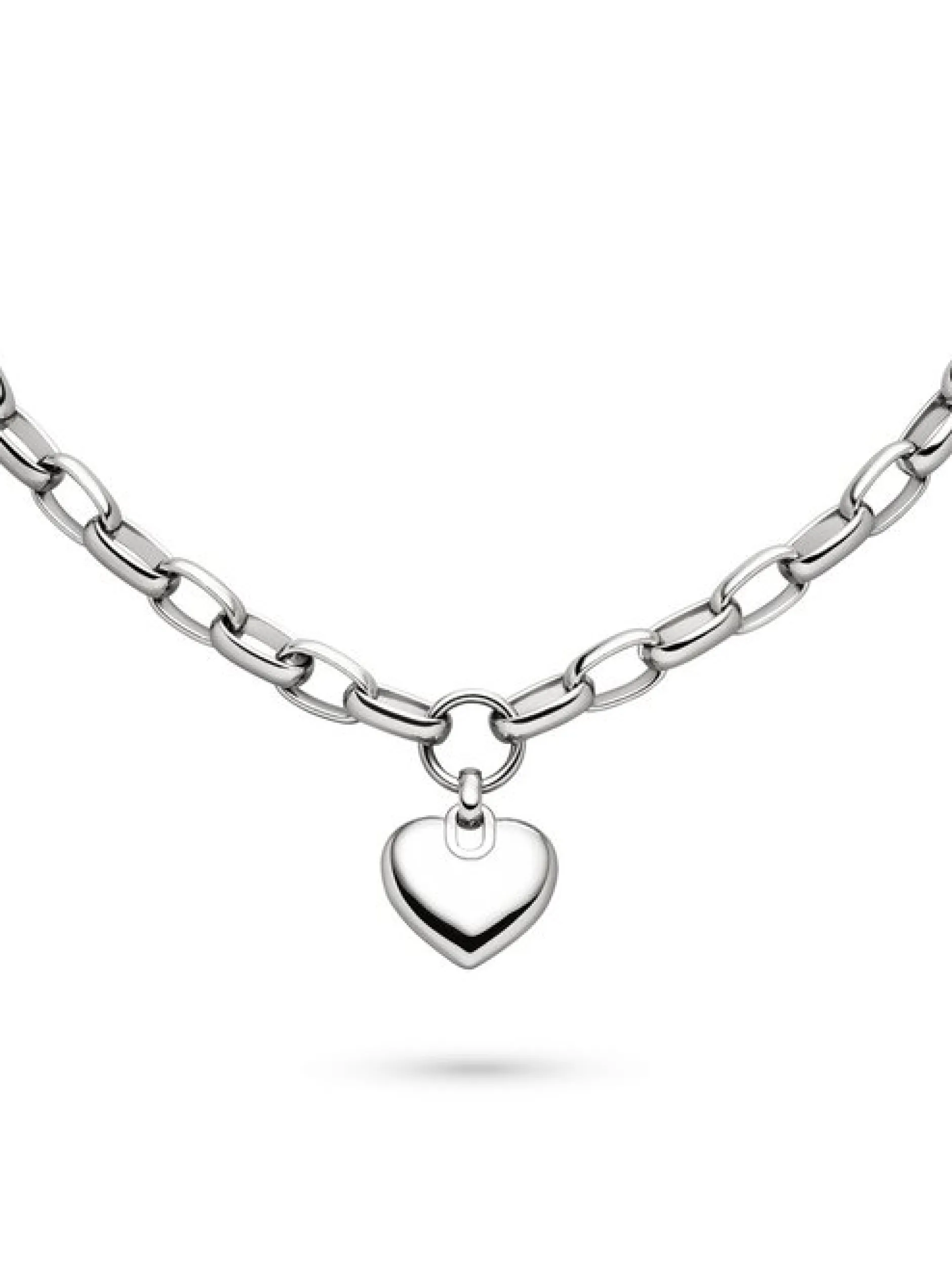 s.Oliver Damen Armband - Chunky Heart in silber