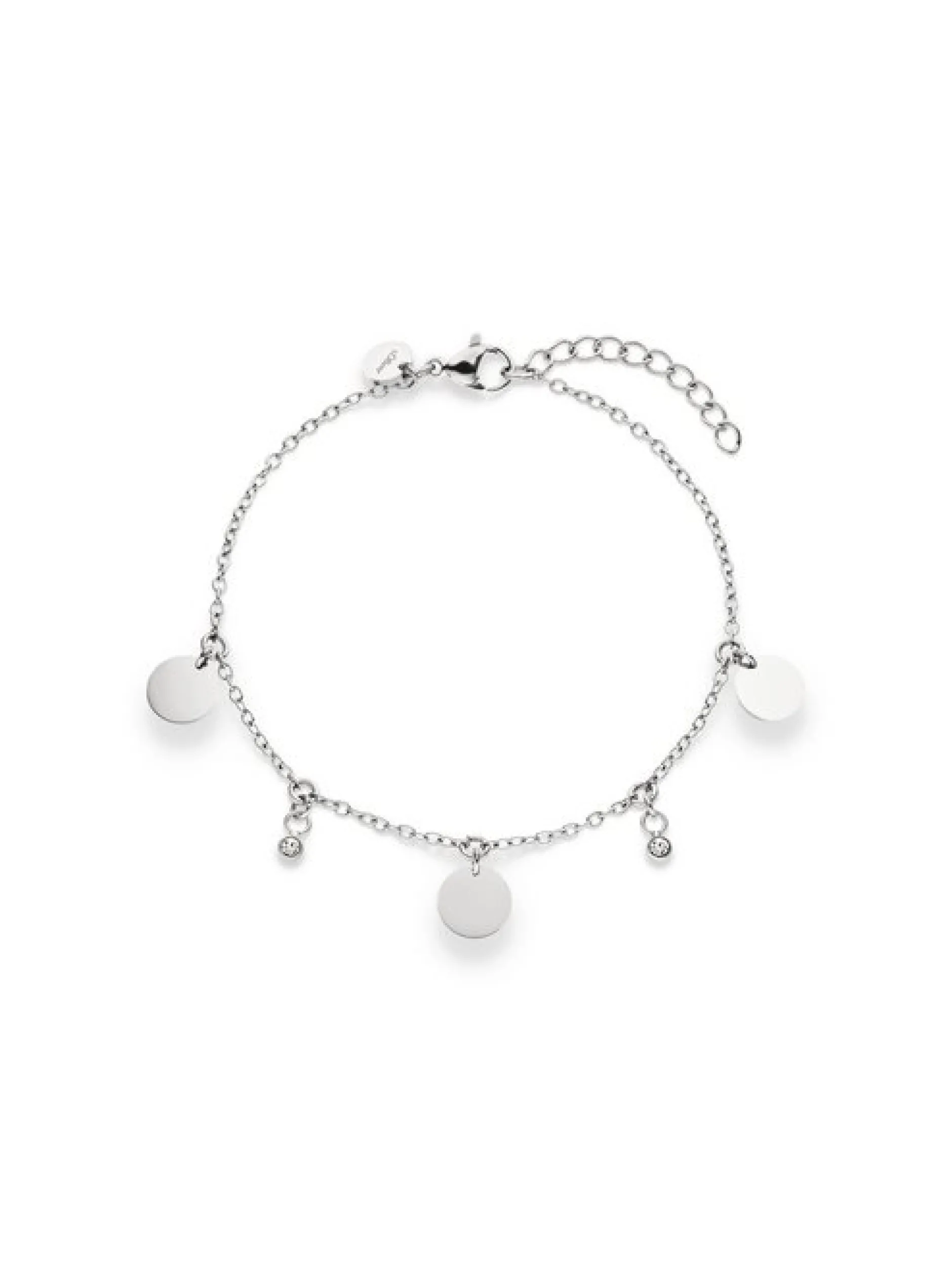s.Oliver Damen Armband - Coins in silber