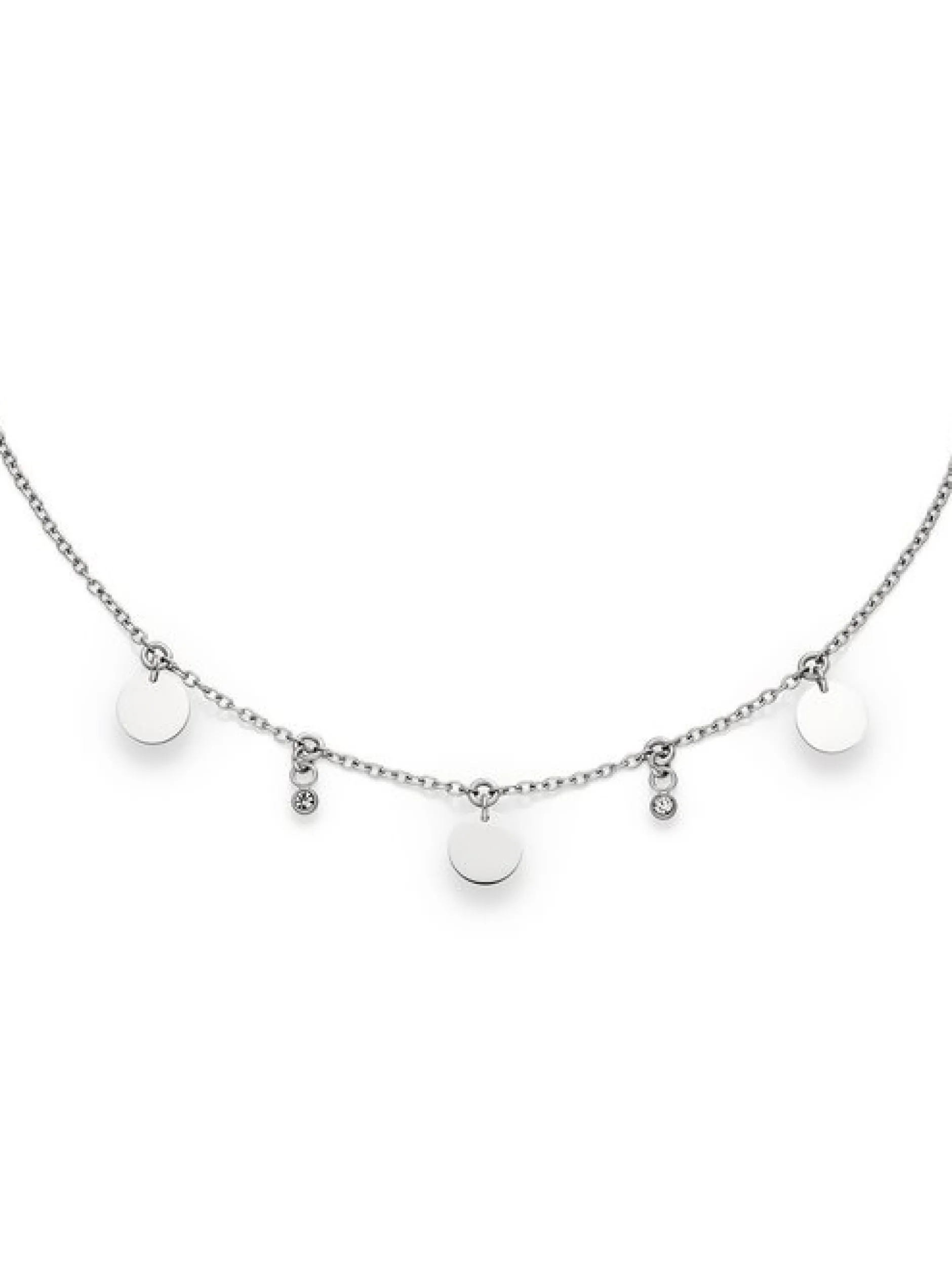 s.Oliver Damen Armband - Coins in silber