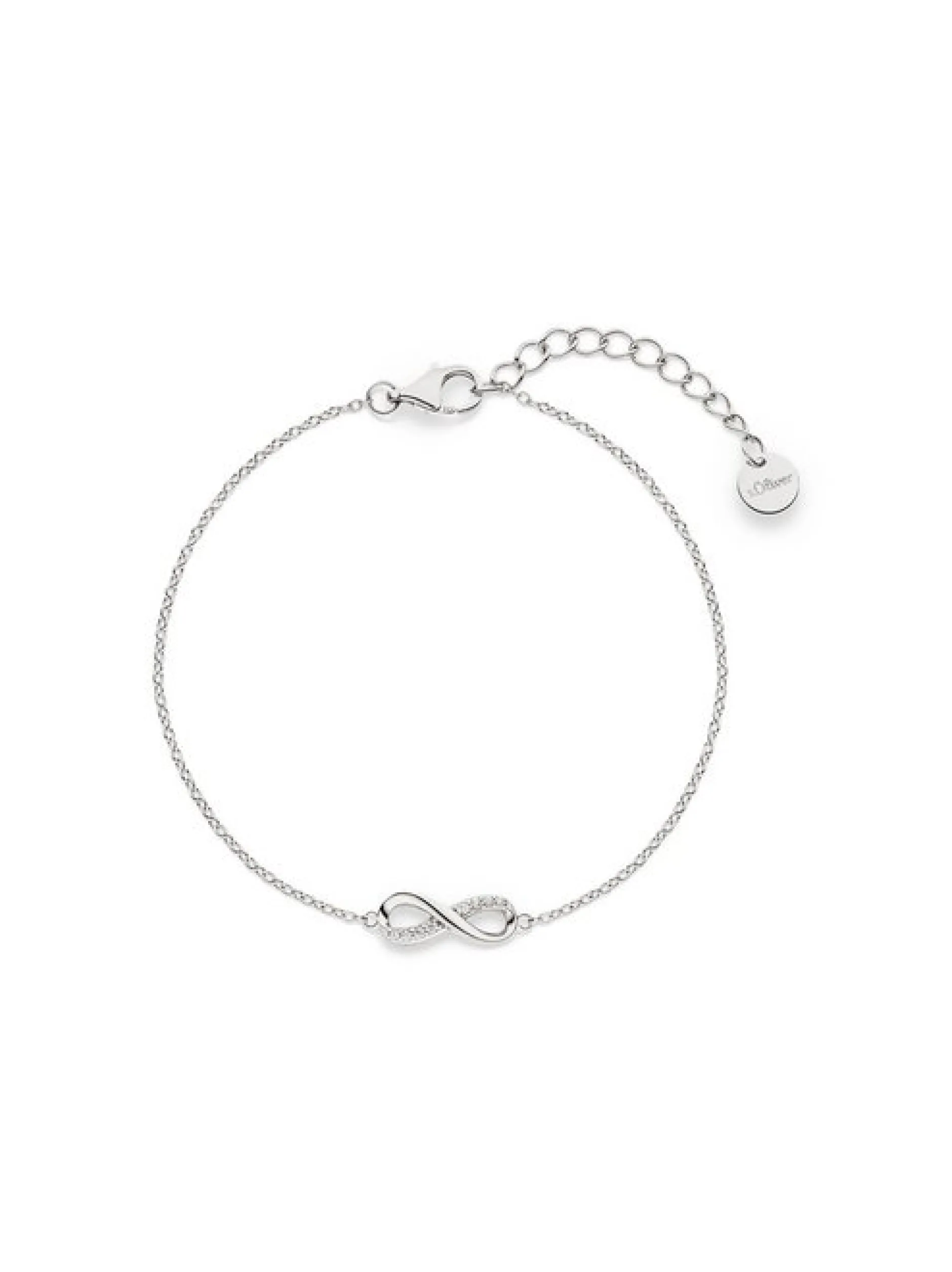 s.Oliver Damen Armband - Infinity in silber