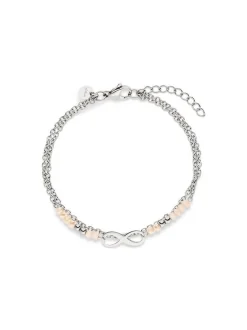 s.Oliver Damen Armband - Infinity Beads in mehrfarbig