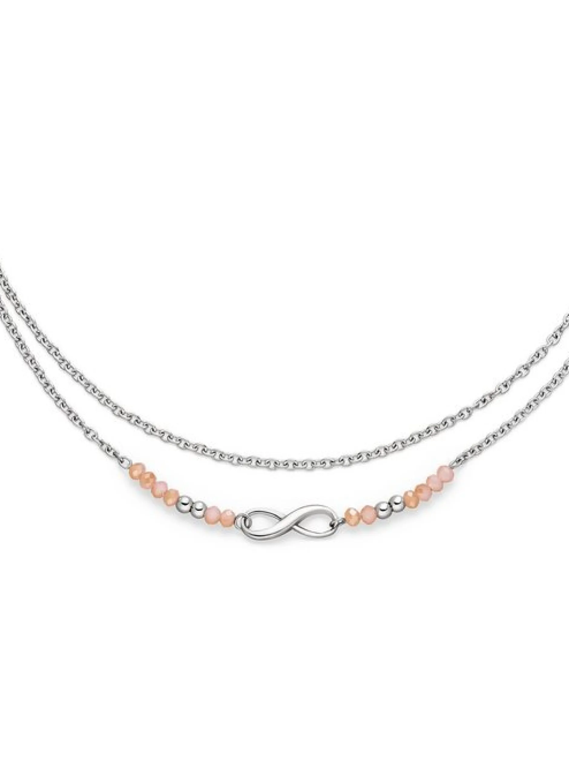 s.Oliver Damen Armband - Infinity Beads in mehrfarbig