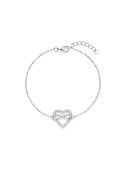s.Oliver Damen Armband - Infinity Heart in silber