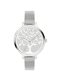 s.Oliver Damen Armbanduhr - Charming Time in silber