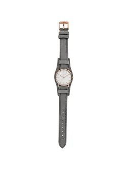 s.Oliver Damen Armbanduhr - Flexible Time in grau