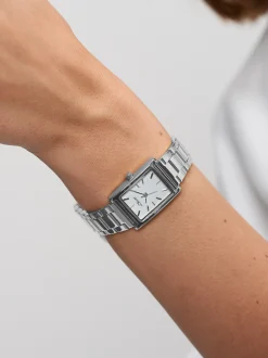s.Oliver Damen Armbanduhr - Line Time in silber