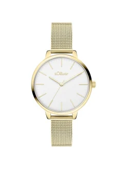s.Oliver Damen Armbanduhr - Lovely Time in gold