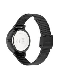 s.Oliver Damen Armbanduhr - Lovely Time in schwarz