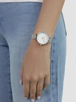 s.Oliver Damen Armbanduhr - Lovely Time in silber