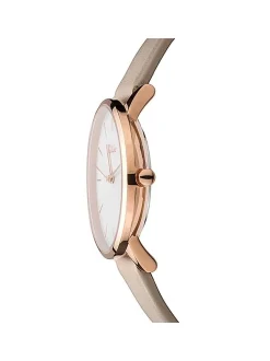 s.Oliver Damen Armbanduhr - Modern Basics in braun