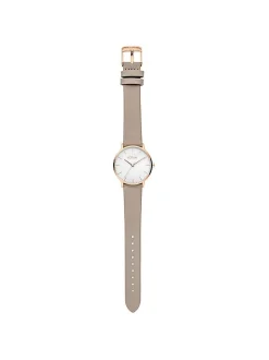 s.Oliver Damen Armbanduhr - Modern Basics in braun
