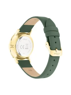 s.Oliver Damen Armbanduhr - Modern Basics in grün
