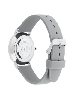 s.Oliver Damen Armbanduhr - Modern Statement in grau