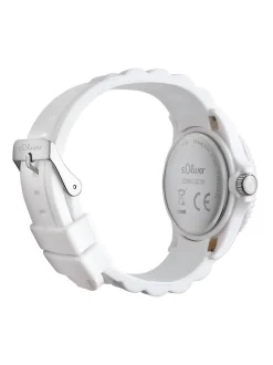 s.Oliver Damen Armbanduhr - Small Color in weiß