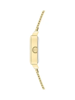 s.Oliver Damen Armbanduhr - Square Time in gold