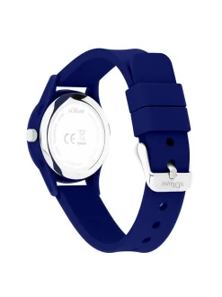 s.Oliver Damen Armbanduhr - Urban Color in blau