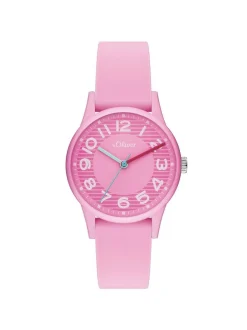 s.Oliver Damen Armbanduhr - Urban Color in pink
