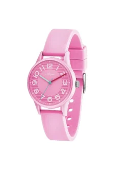 s.Oliver Damen Armbanduhr - Urban Color in pink