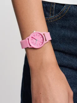 s.Oliver Damen Armbanduhr - Urban Color in pink