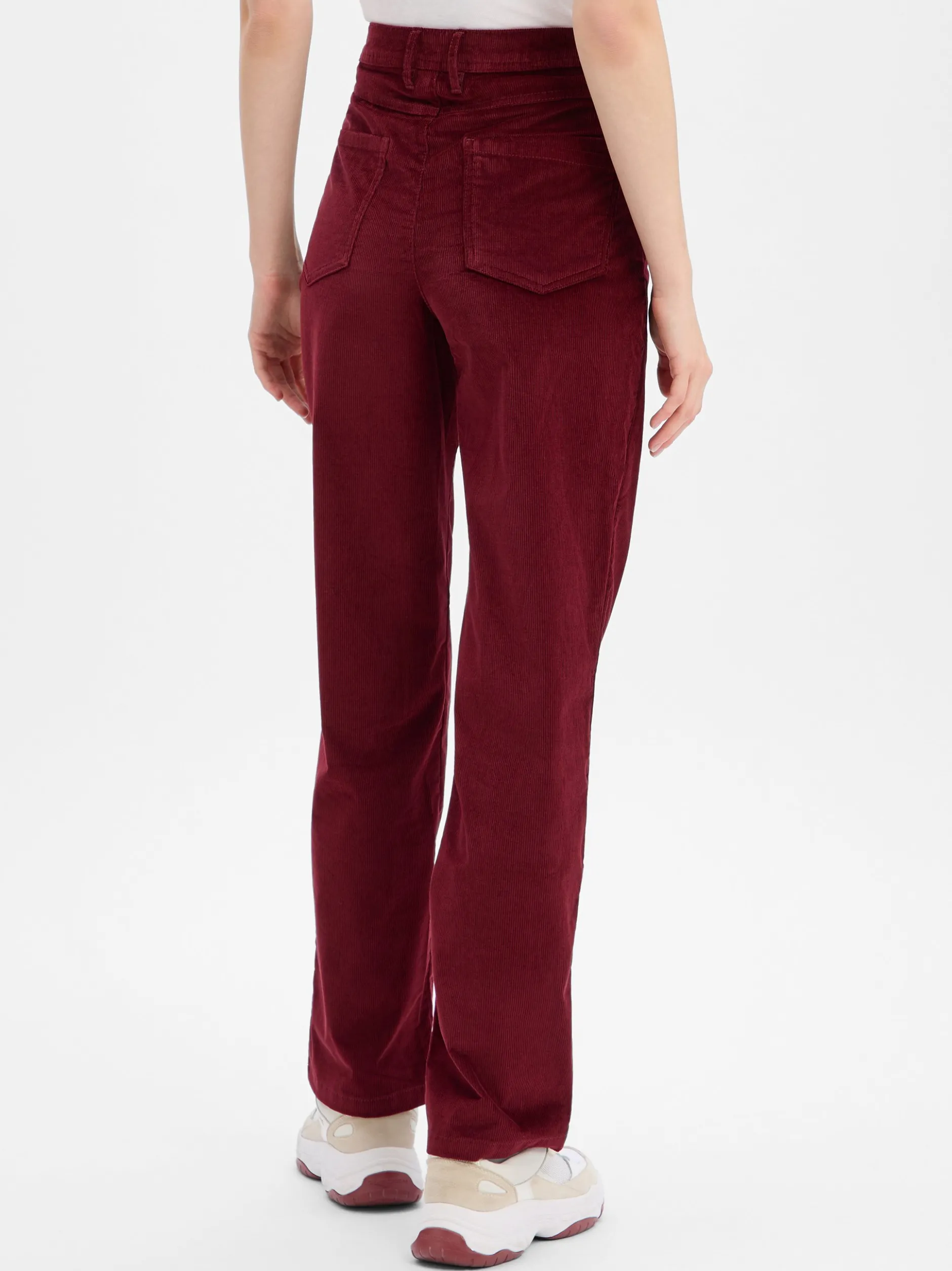s.Oliver Damen Cordhose in bordeaux - Länge: lang