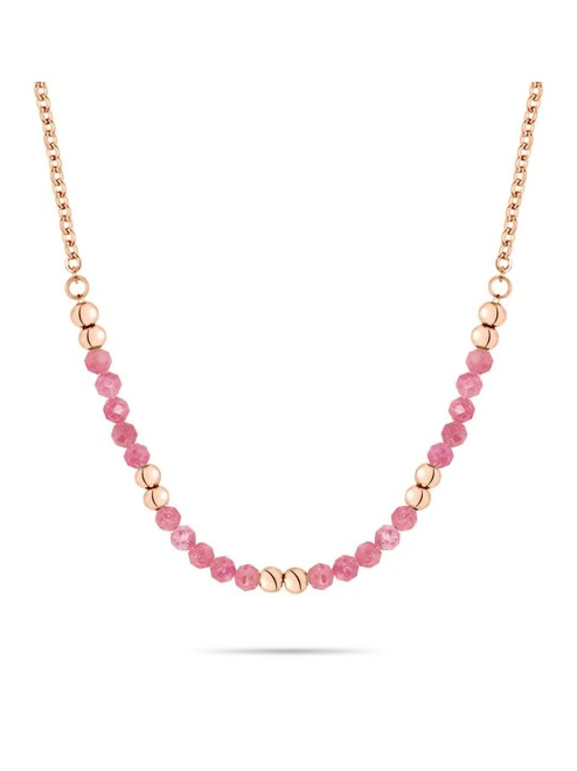 s.Oliver Damen Halskette - Colorful Beads in roségold