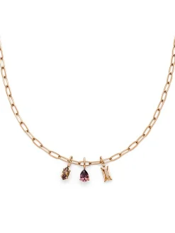 s.Oliver Damen Halskette - Elegant Stones in roségold