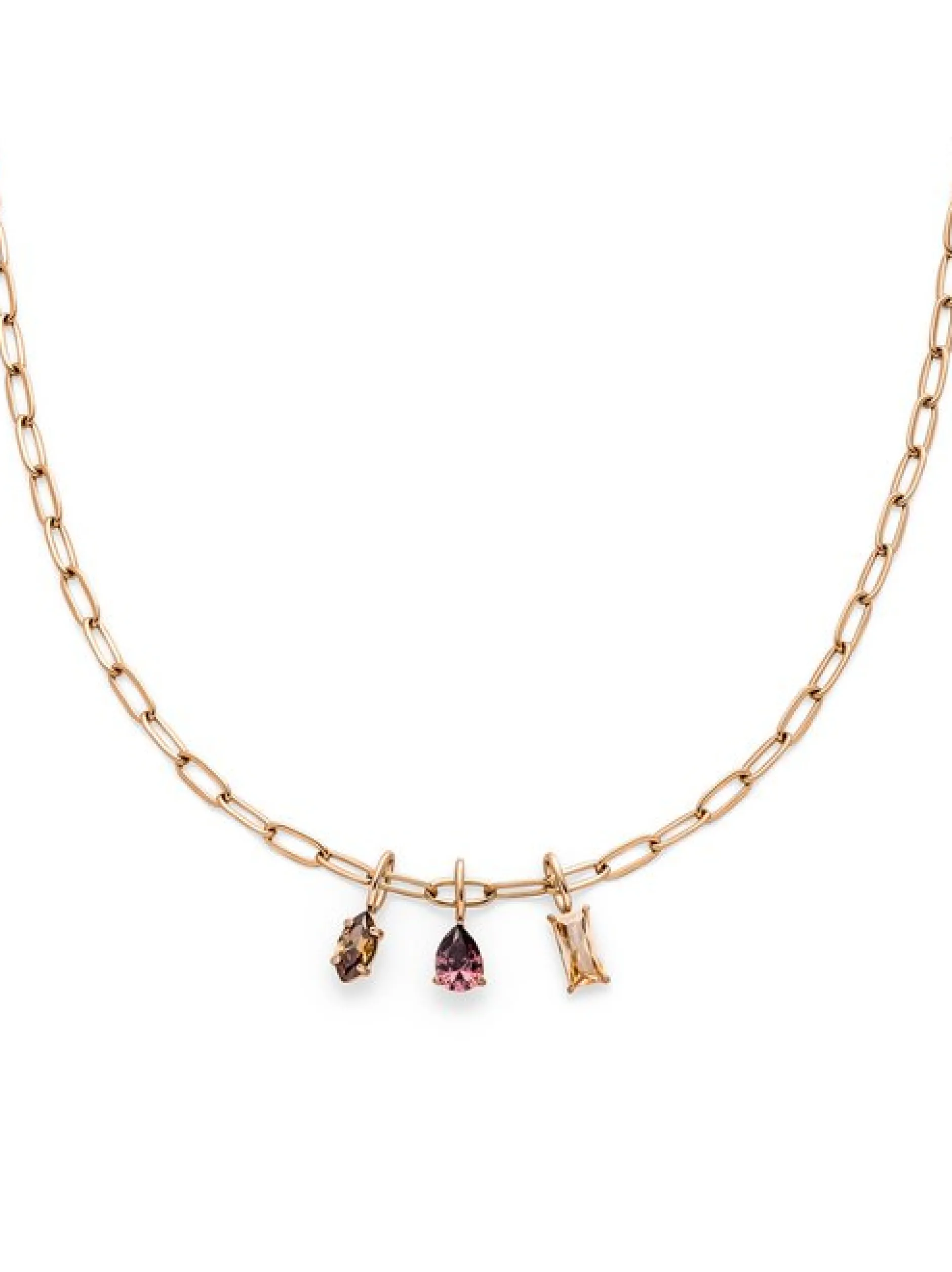 s.Oliver Damen Halskette - Elegant Stones in roségold