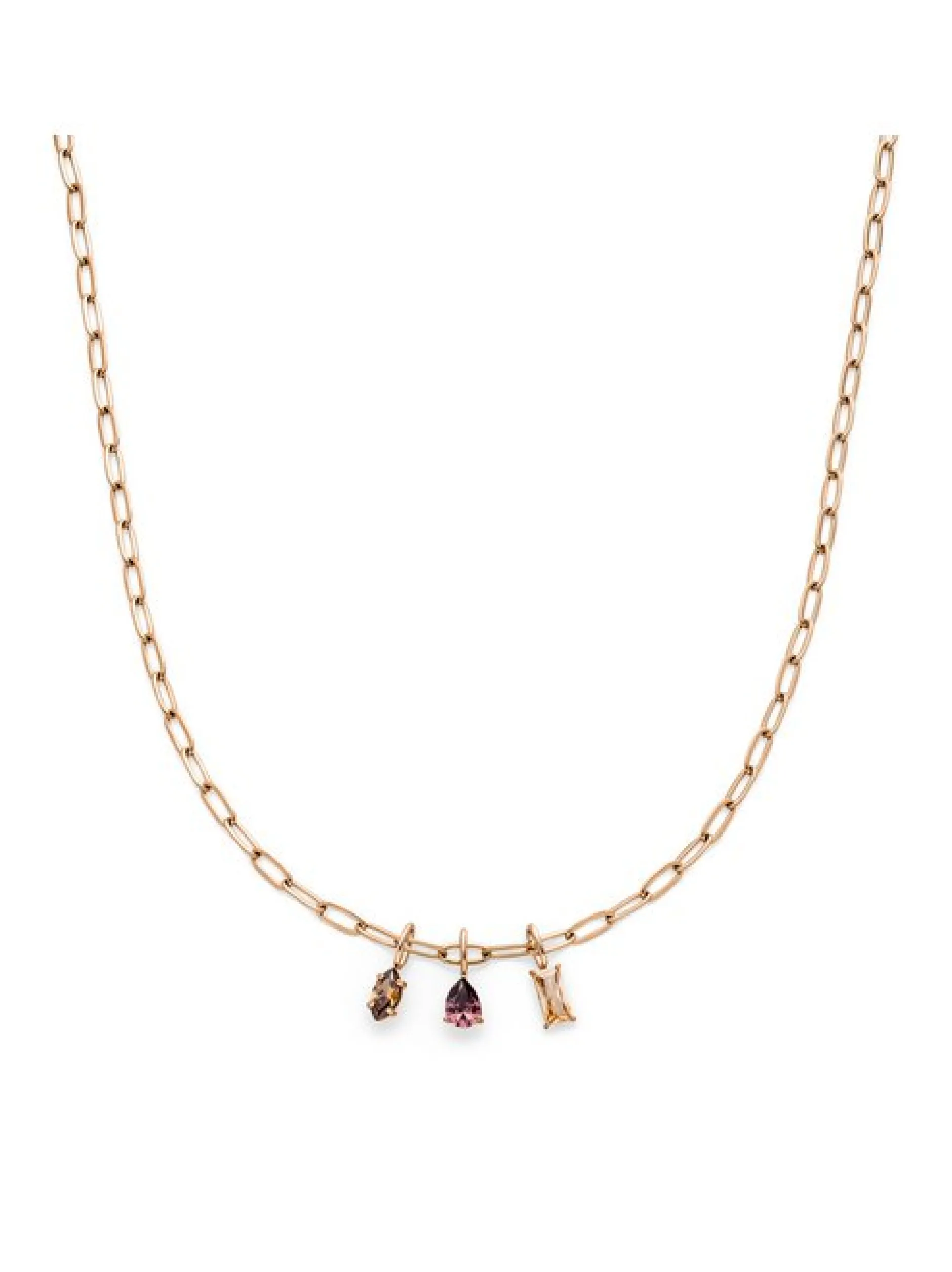 s.Oliver Damen Halskette - Elegant Stones in roségold