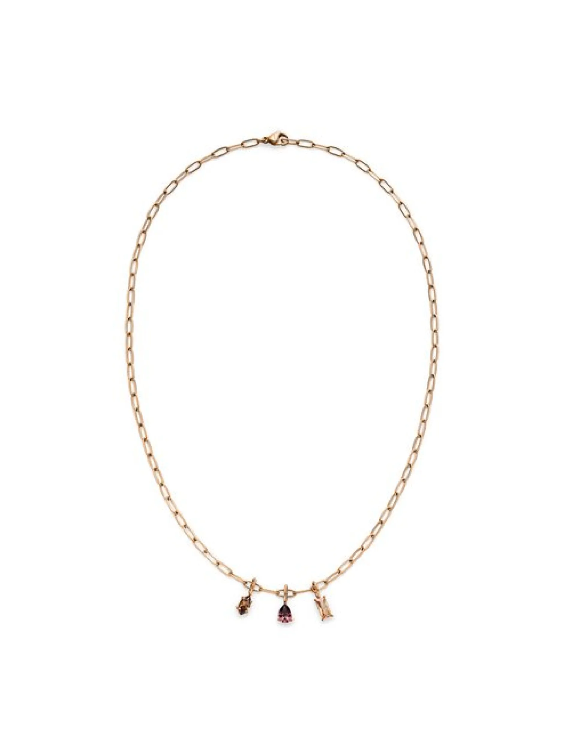 s.Oliver Damen Halskette - Elegant Stones in roségold