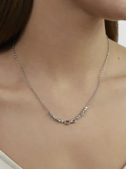 s.Oliver Damen Halskette - Infinity Beads in silber