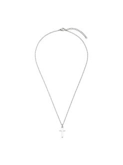 s.Oliver Damen Halskette - Modern Cross in silber