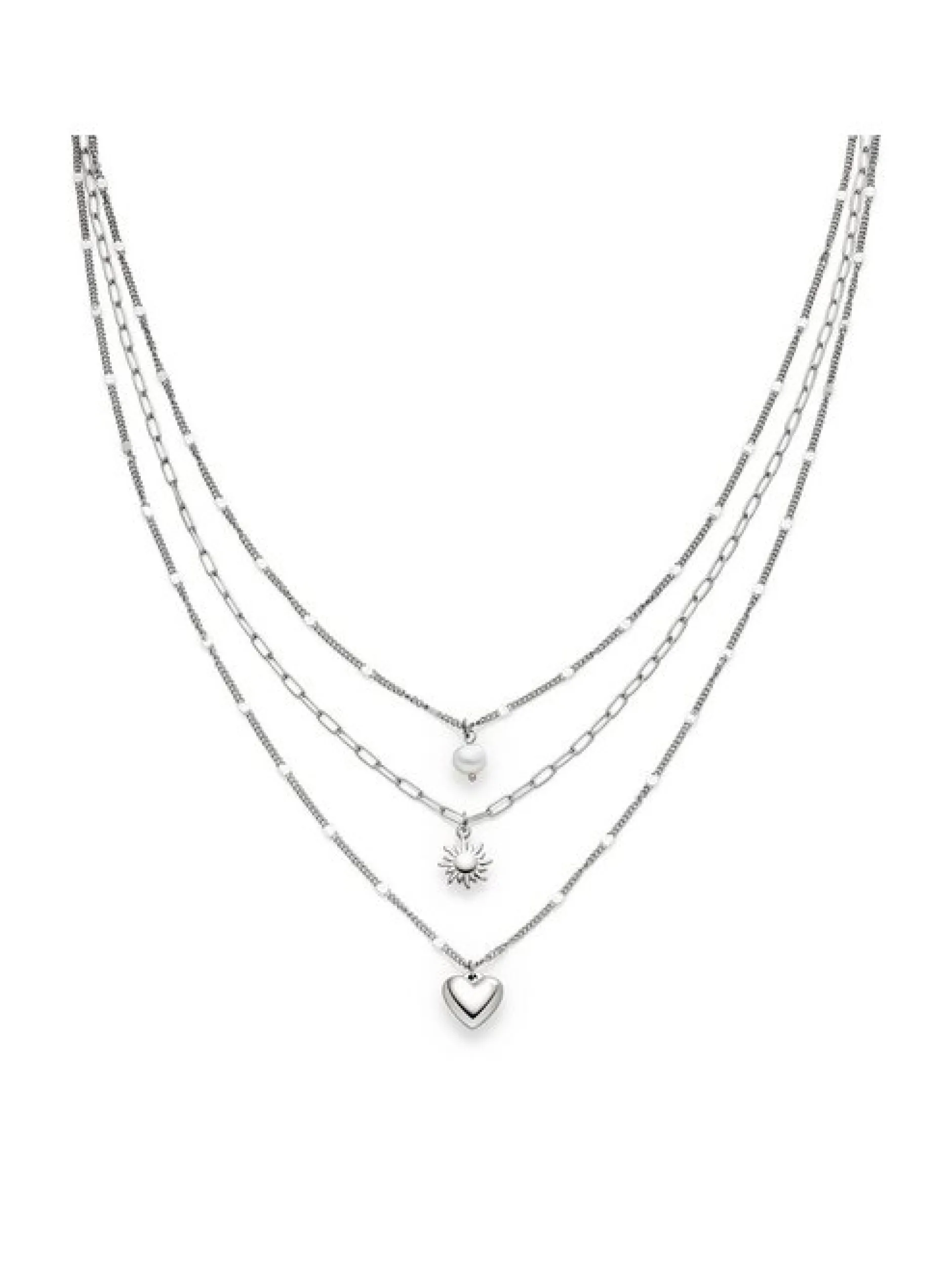 s.Oliver Damen Halskette - Summer Charms in silber