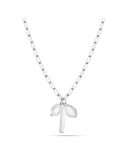 s.Oliver Damen Halskette - Tag and Pearl in silber
