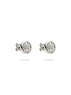 s.Oliver Damen Ohrstecker - Crystal Rock in silber