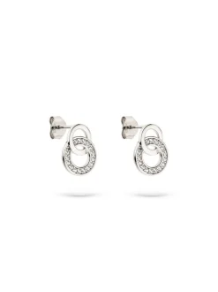 s.Oliver Damen Ohrstecker - Sparkling Circles in silber