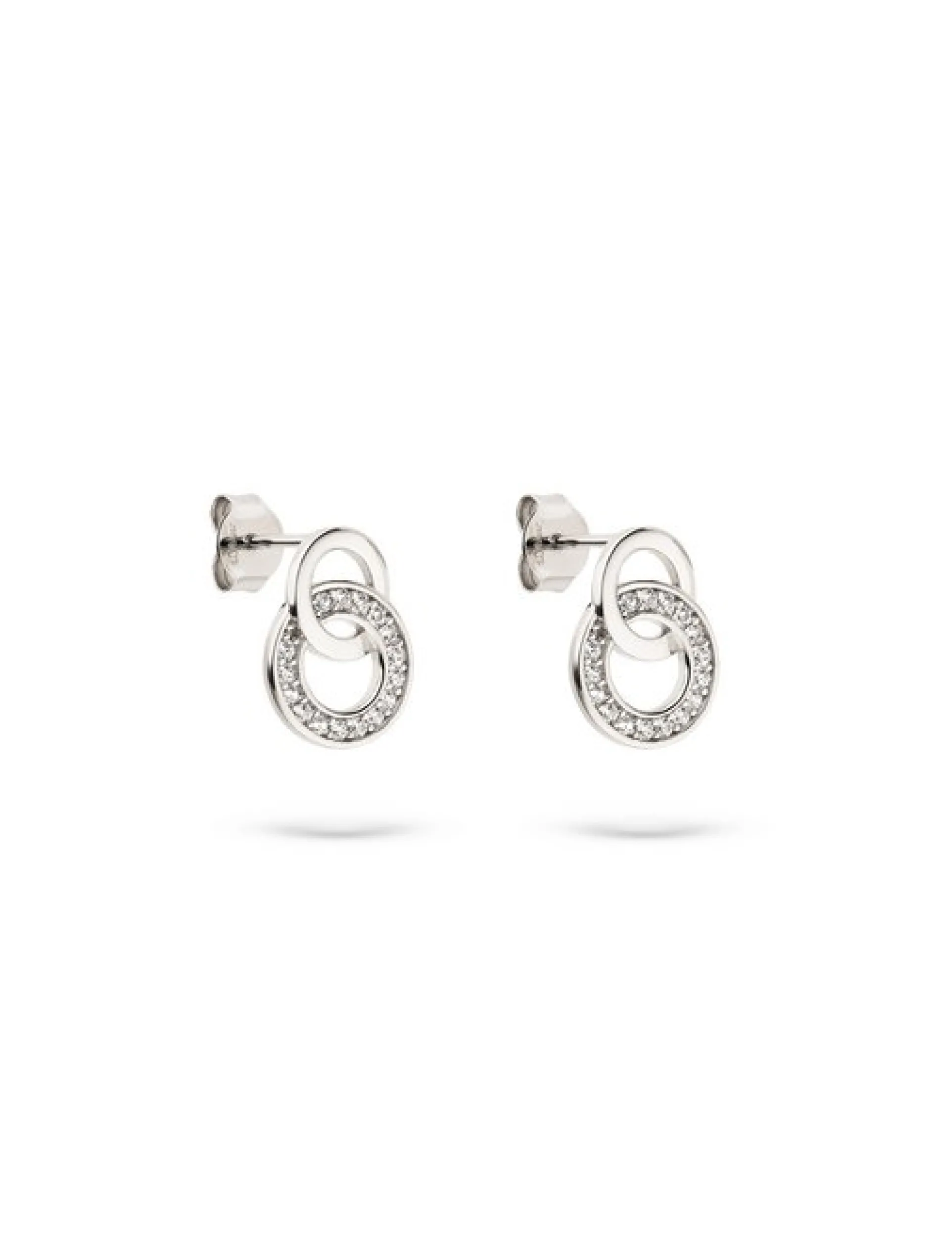 s.Oliver Damen Ohrstecker - Sparkling Circles in silber