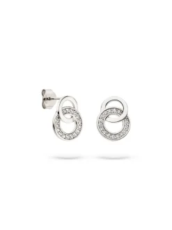 s.Oliver Damen Ohrstecker - Sparkling Circles in silber