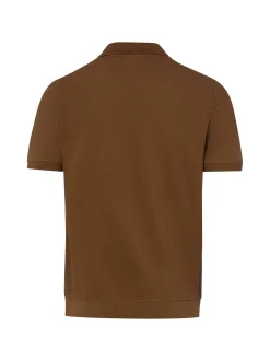 s.Oliver Damen Poloshirt in braun - Ärmel: kurzarm