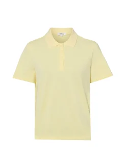 s.Oliver Damen Poloshirt in zitrone - Ärmel: kurzarm